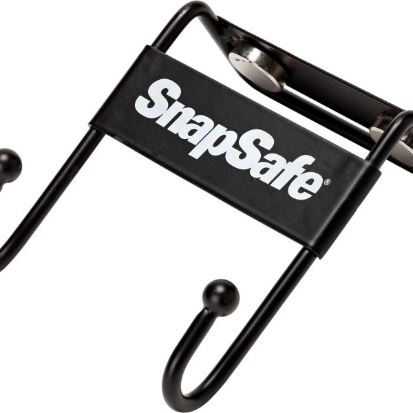 SnapSafe 75911 Magnetic Safe Hook  Black Steel Magnet