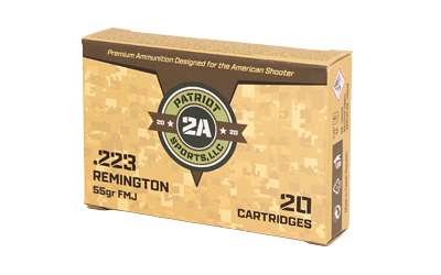 PATRIOT SPORTS AMO 223 REM 55GR FMJ 20RD ( 50 BOXES PER CASE )