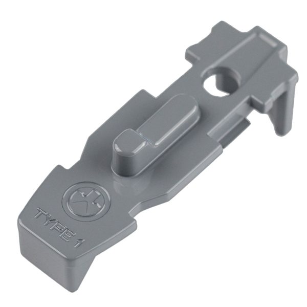 Magpul MAG803-GRY Tactile Lock-Plate Type 1 Made of Polymer w/ Stealth Gray Finish & 1/8" Single Ridge for PMAG 10/20/30 AR/M4 GEN M3/AR 300 B GEN M3 Floor Plates/5 Per Pack