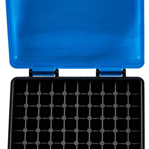 Berry's 83500 Ammo Box  22LR Blue/Black Polypropylene 100rd