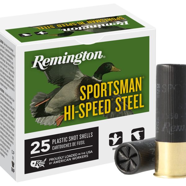 Remington Ammunition 20973 Sportsman Hi-Speed Steel 12Gauge 3" 1 1/8oz BBShot 25 Per Box/10 Case