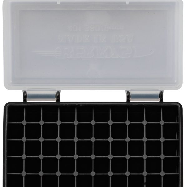 Berry's 71933 Ammo Box  9mm/380ACP Clear/Black Polypropylene 50rd
