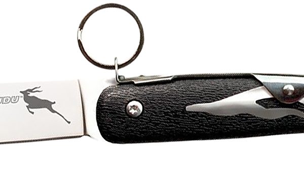 Cold Steel CS20KK Kudu  4.25" Folding Plain Mirror Polished 5Cr15MoV SS Blade/ Black Woodgrain Zy-Ex Handle