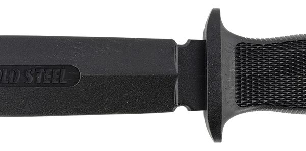 Cold Steel CS92R10D Peace Keeper I Rubber Trainer 7" Fixed Plain Blade Black Santoprene