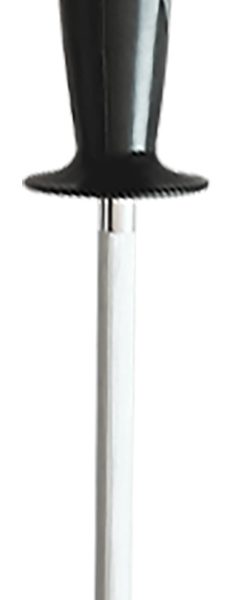 AccuSharp 032C Sharpening Steel  9" Black Overmolded Rubber Handle Steel