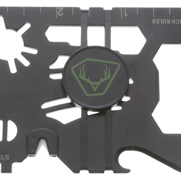 HME HMEWMT 20-In-1 Wallet Multi-Tool Black Metal Fixed