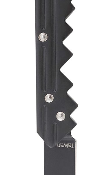 S.O.G SOGKEY101 Key  1.50" Folding Plain Drop Point Black Hardcased 5Cr13MoV SS Blade/Black Stainless Steel Handle