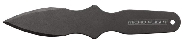 Cold Steel CS80STMB Micro Flight Thrower Fixed Plain Spear Point Black 550C Steel Blade/Handle