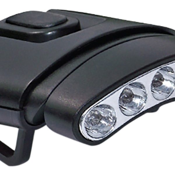 Cyclops CYCHCDTWG Orion Tilt Hat Clip Light 30 Lumens Green/White LED Bulb Black Clip-On