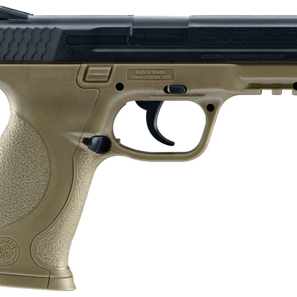 Umarex S&W Air Guns 2255051 S&W M&P  CO2 177 BB 19+1 4.25" FDE Polymer Grips