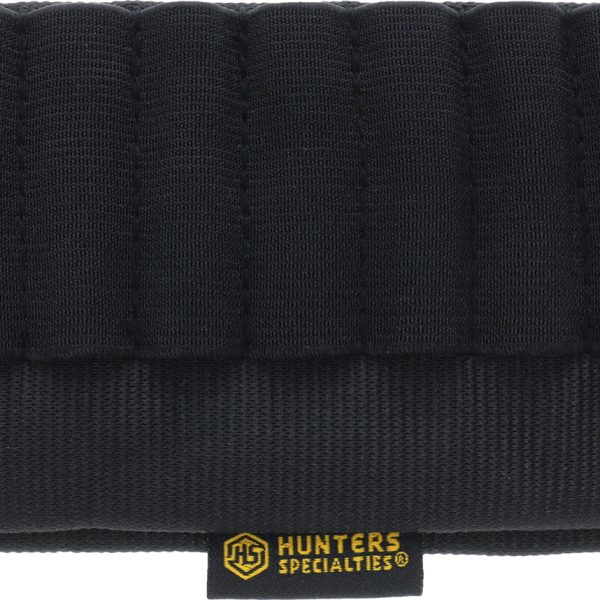 Hunters Specialties 00687 Buttstock Shell Holder Rifle Holds 9 Cartridges Black Elastic