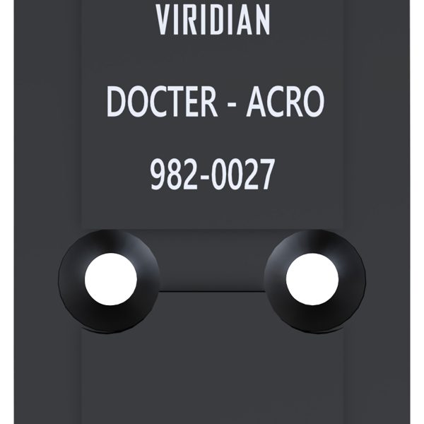Viridian 9820027 RFX45 Docter Mounting Adapter  Black Anodized