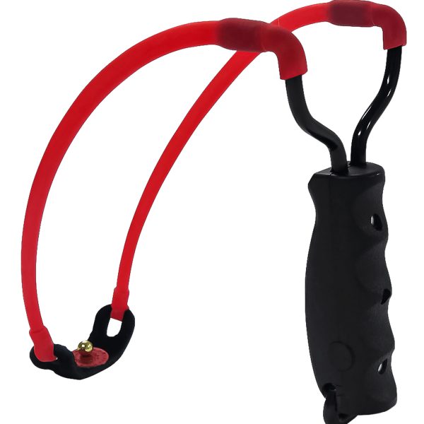 Marksman 3030 Marksman 3030 Traditional Slingshot Red Hyper-Velocity Band Black Molded Handle