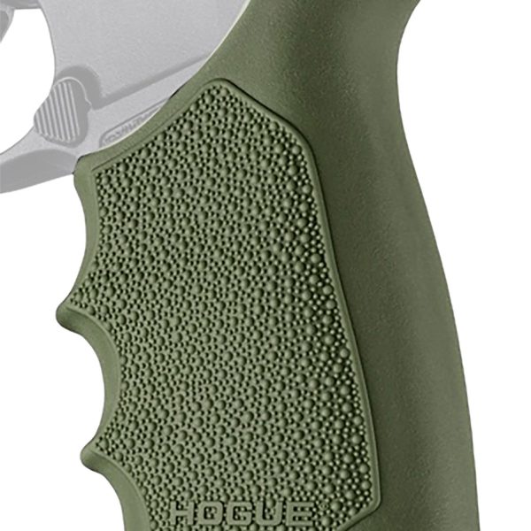 Hogue 18521 Grip Sleeve Handall Beavertail OD Green Rubber