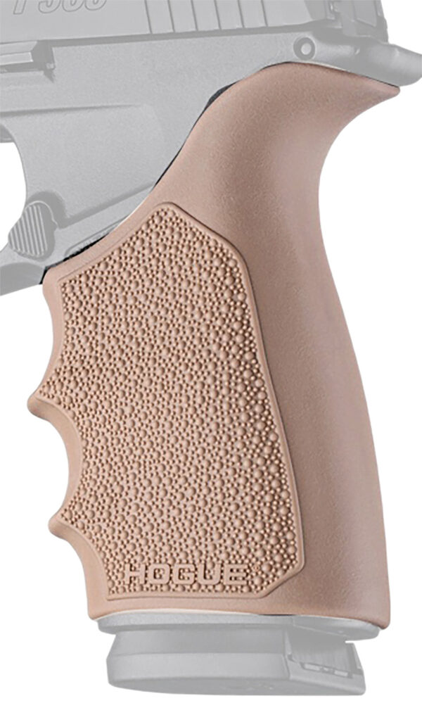 Hogue 18523 Grip Sleeve Handall Beavertail Flat Dark Earth Rubber