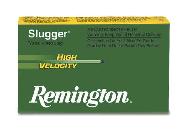 REMINGTON SLUGGER RIFLED HV AMO SLUG 20 2-3/4 1/2OZ  5RD (50 BOX CASE) 28608