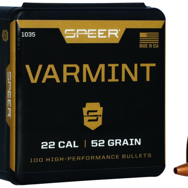 Speer 1035 Varmint  22Cal 52gr Hollow Point 100 Per Box/5 Case