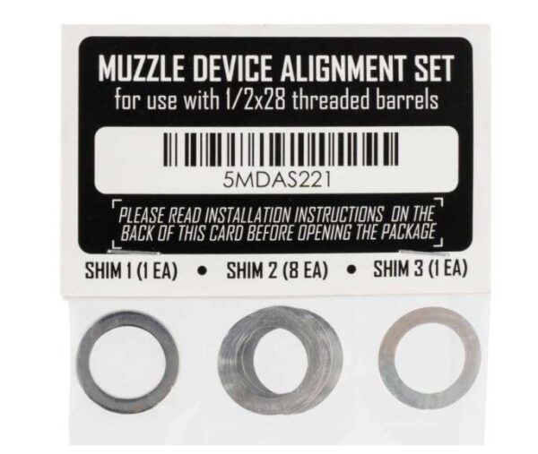 RUGGED SUPPRESSORS SHIM KIT 1/2X28