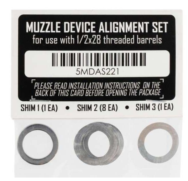 RUGGED SUPPRESSORS SHIM KIT 1/2X28