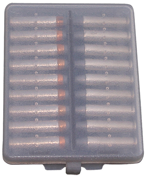 MTM Case-Gard W184441 Ammo Wallet  Handgun 44 Mag 18rd Clear Smoke Polymer