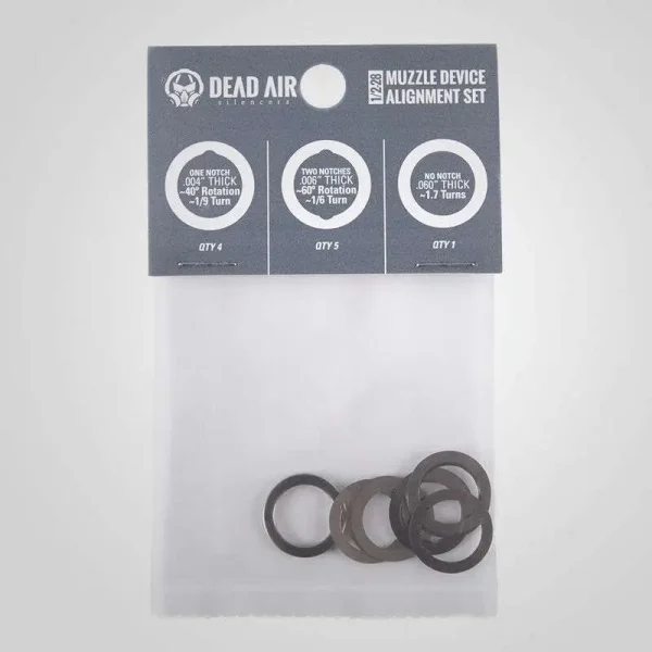 DEAD AIR MUZZLE DEVICE SHIM KIT 5.56