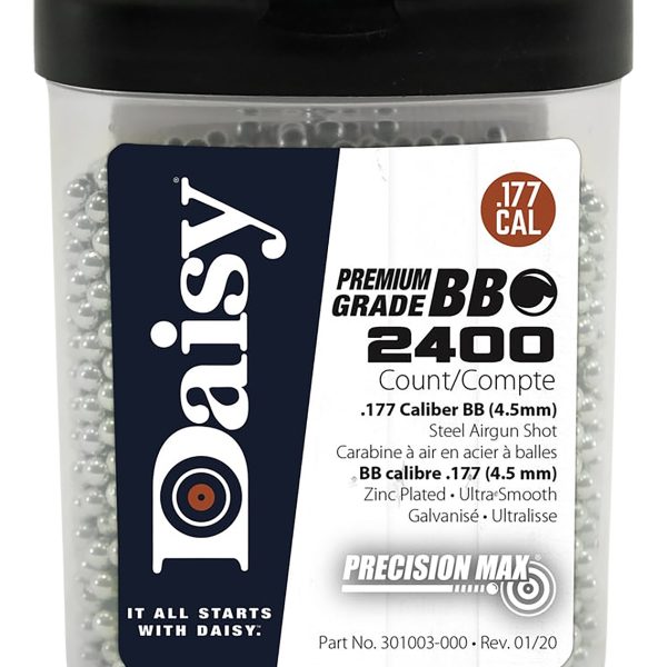 Daisy 980024446 PrecisionMax Premium 177 Zinc-Plated Steel 2400/Bottle