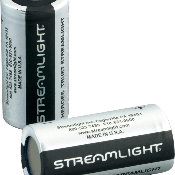 STREAMLIGHT CR123A LITHIUM BATTERIES 2PK