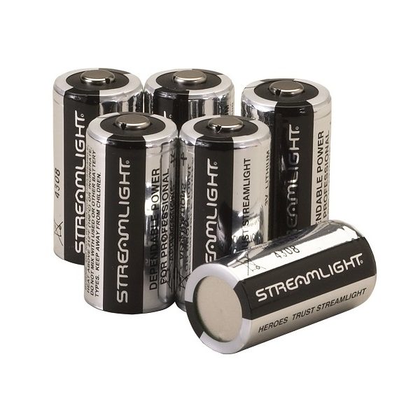 STREAMLIGHT CR123A LITHIUM BATTERIES 6PK