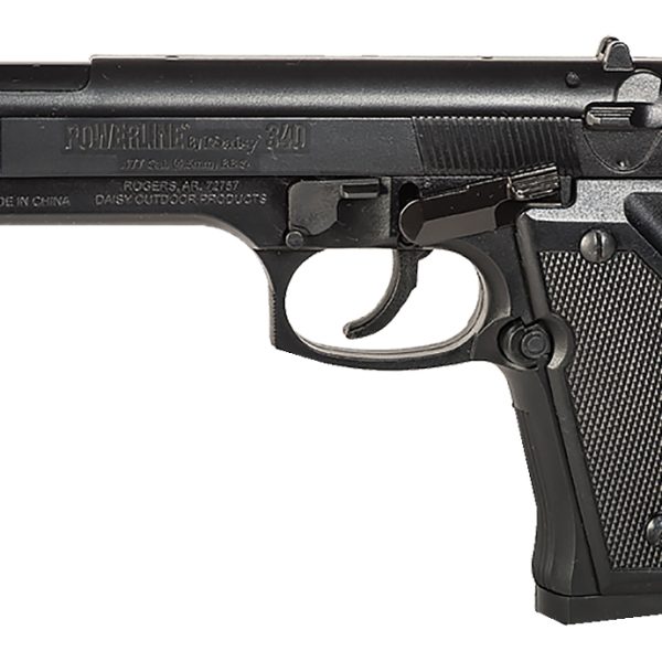 Daisy 0340 Powerline Air Pistol Spring Piston 177 13+1 Black Checkered Polymer Grips