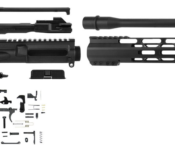 TacFire SSRK9MM16LPK AR Build Kit Rifle 9mm Luger AR-15 Black Nitride Steel 1/2"-36 tpi *Sports South Exclusive.
