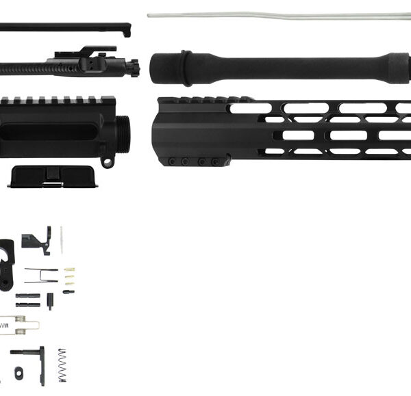 TacFire SSRK556LPK Lower Parts Kit Unassembled Rifle Kit 223 Rem/5.56x45mm NATO AR Platform  Aluminum 1/2"-28 tpi