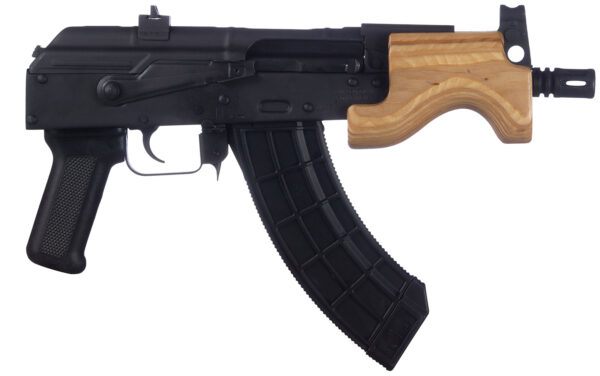 Century Arms HG2797N Draco Micro 7.62x39mm 30+1 6.25" Black Threaded Barrel, Black Steel Receiver, Black Polymer Grip, Right Hand, Includes Magazine