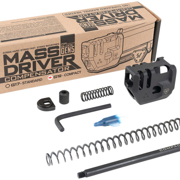 Strike Industries G5MDCOMPC Mass Driver Compensator Black for Glock 19 Gen 5