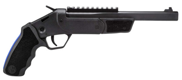 Rossi SSPB9-BKKIT Brawler 45 Colt (LC)/410 Gauge 1rd 9", Black, Textured Rubber Grips, Optics Mount, Include Holster