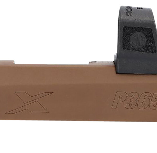 Sig Sauer 8900984 P365X Slide Assembly Fits Sig P365X 9mm Luger Coyote Brown Nitride Stainless Steel Optic Cut/Serrated Slide XRAY3 Sights