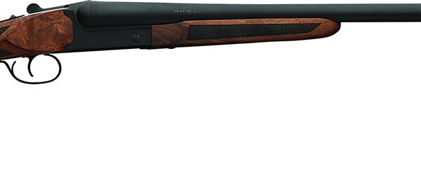 Charles Daly 930387 500 Coach 20 Gauge Break Open 3" 2rd 20" Black Side By Side Barrel, Steel Receiver, Fixed w/Pistol Grip Checkered Walnut Walnut Stock