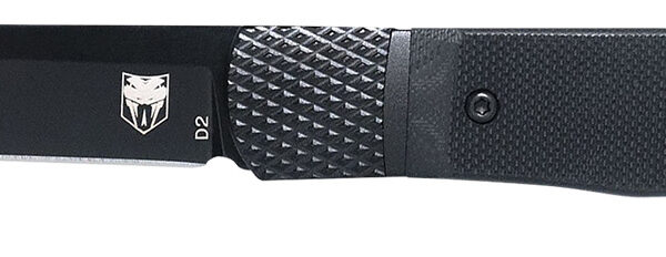 CobraTec Knives CTTHRG10BKO Trapper  Small 3.13" Folding Plain 154CM SS Blade, 4.25" Black G10 Handle