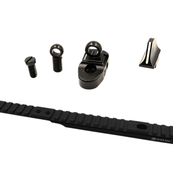 XS Sights HN10015 Henry Optic Mounts & Ghost Ring Sight Sets  Black Anodized Aluminum/Steel Fits Henry 45-70 Lever Action