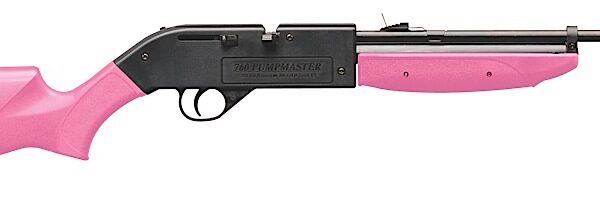 Crosman 760P 760 Pumpmaster Pump Air Rifle Pump 177 18+1 Shot Black Black Receiver Pink