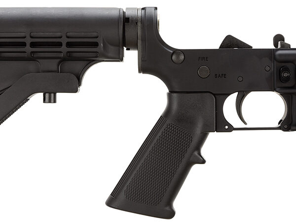 Smith & Wesson 812002 Assembled Lower Receiver 5.56x45mm NATO 7075-T6 Aluminum Black Receiver, Black Synthetic Collapsible Stock Pistol Grip for S&W M&P15