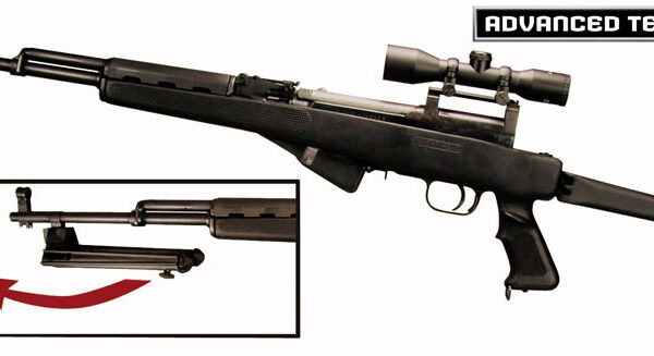 ADV. TECH. BIPOD FOR SKS - FEATHERWEIGHT BLACK NYLON