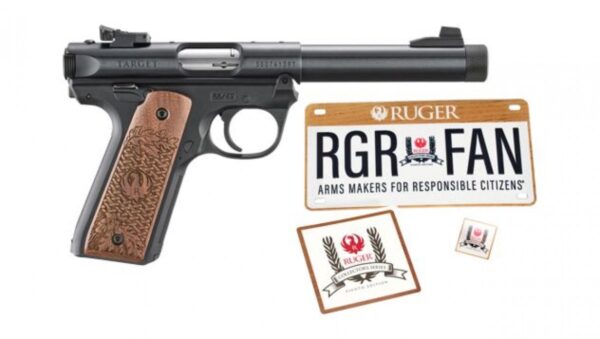Ruger Mark IV 22/45 Collector's Series Black / Engraved Walnut .22 LR 5.5" Barrel 10-Rounds