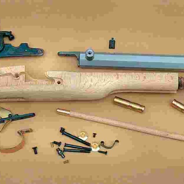 Traditions Black Powder Kentucky Pistol Build-It-Yourself Kit Select Raw Hardwood .50 Cal 10" White Barrel