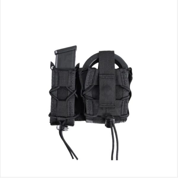 HIGH SPEED GEAR LEO PLATFORM OPEN MOLLE OPEN TOP CUFF CASE WITH PISTOL TACO BLACK