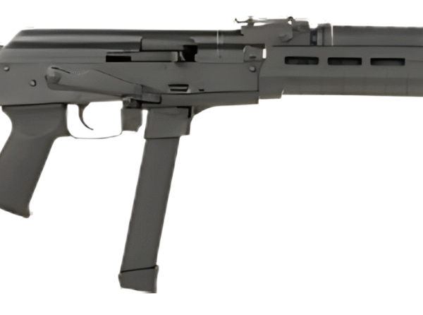 CENTURY ARMS WASR MC10 9MM RIFLE 17.5" BLACK, TRIANGLE STOCK, 1-33RD GLOCK MAG