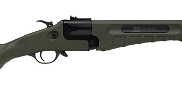 Savage Arms 23002 42 Takedown Full Size 22 LR/410 Gauge 1rd 20" Black Satin Sporter Barrel, Satin Black Carbon Steel Receiver, OD Green Fixed Synthetic Stock, Ambidextrous