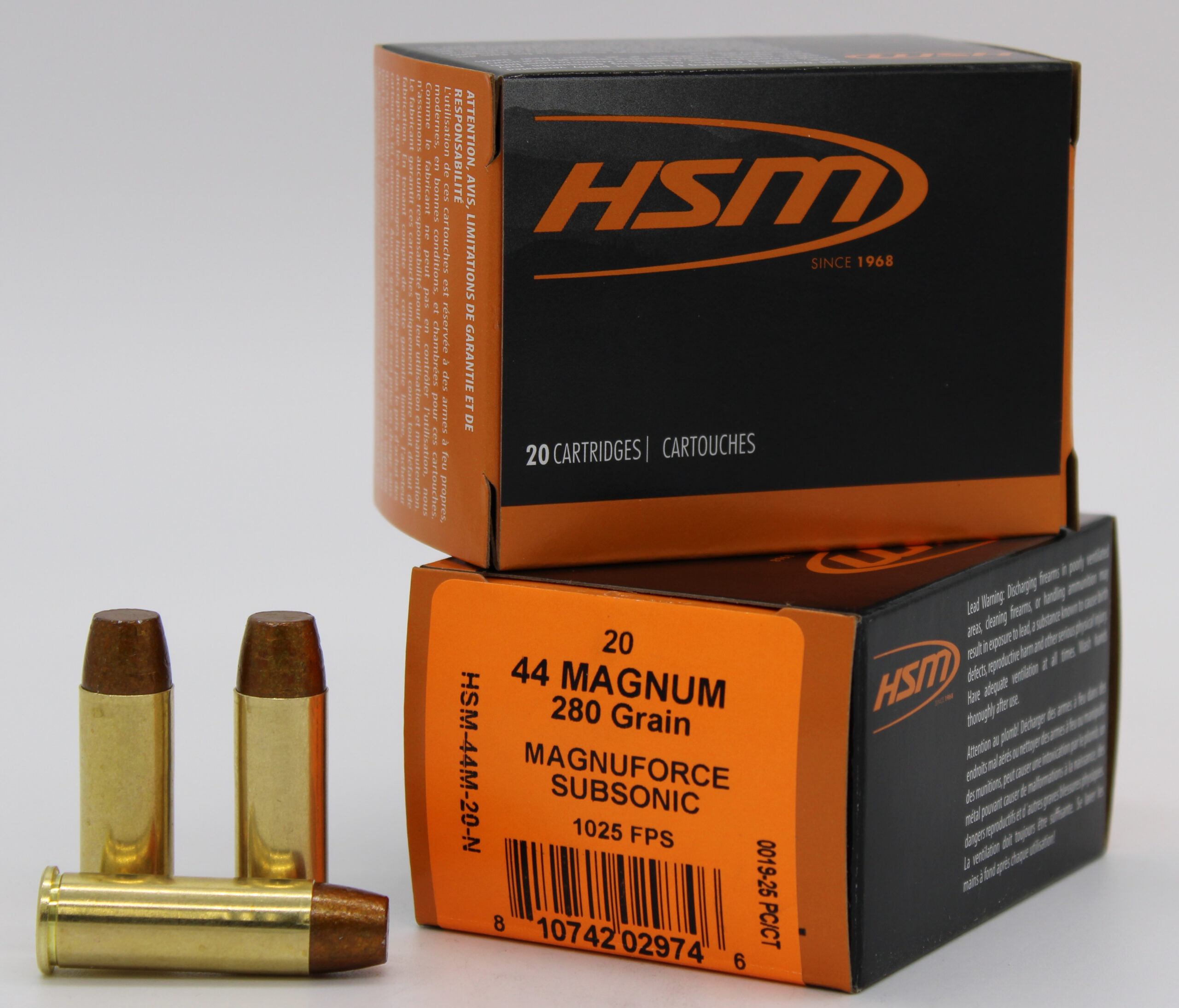 HSM .44 Magnum 280gr SUBSONIC – 20rd