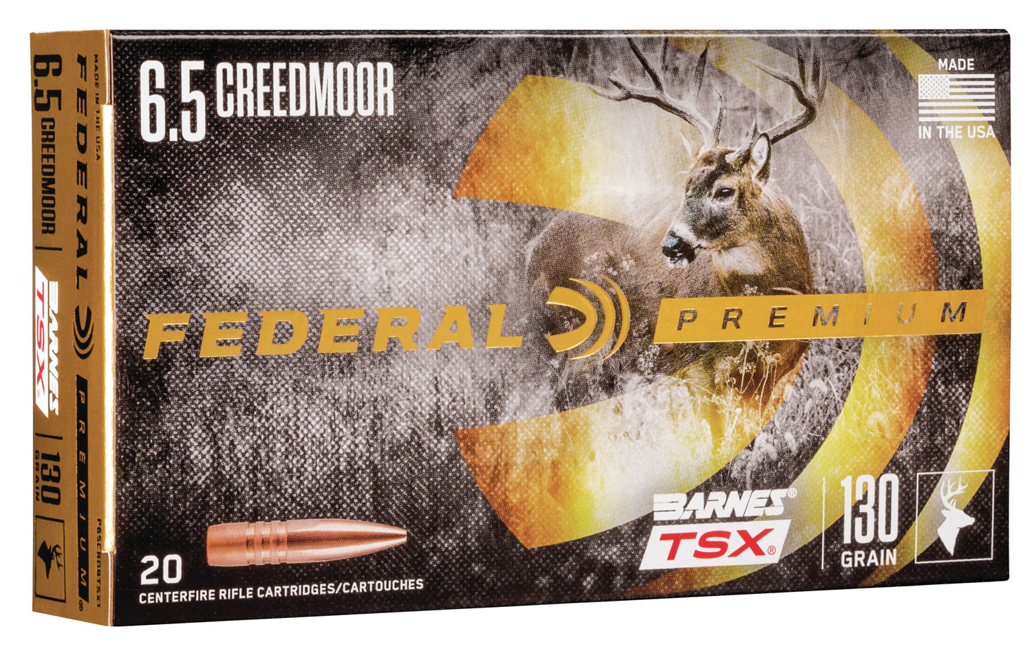 Federal 6.5 Creedmoor 130gr TSX – 20rd