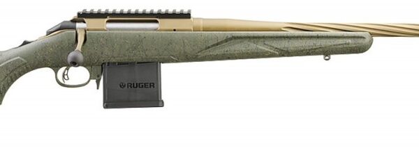 Ruger American Predator Rifle Gen II Green Splatter / Bronze 6MM ARC 22" Barrel 10-Rounds