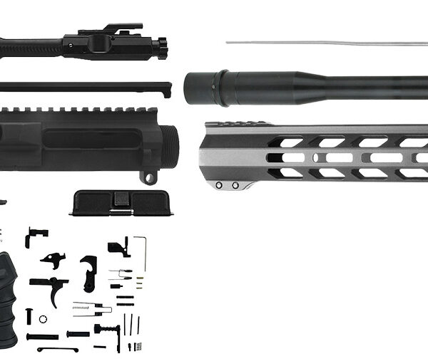 TacFire SSRK308LPK18BN AR Build Kit  Sports South Exclusive 308 Win AR-10 Black Nitride 5/8"x24